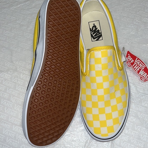 Classic slip on yellow checkered Vans women - Picture 2 of 4